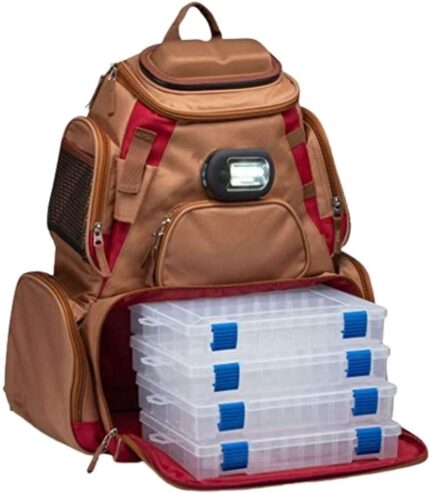 Fishing Backpack with Tackle Boxes - Tackle Box Backpack with Trays Included &  - Fishing Gear and Equipment