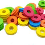 50pcs Assorted Color Foam Fishing Line Winding Coil Board Plate Fishing Line Wire Rotating Fishing Spool Fishing Gear Fishing Tool Accessories(Random Color)