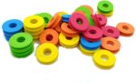 50pcs Assorted Color Foam Fishing Line Winding Coil Board Plate Fishing Line Wire Rotating Fishing Spool Fishing Gear Fishing Tool Accessories(Random Color)