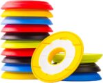10 Pcs 60mm Silicone Fishing Line Storage Holders Fishing String Spools Fishing Line Winding Boards Line Keeper Fishing Rig Organizer