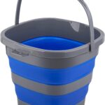 Collapsible Bucket with 2.6 Gallon (10L), Mop Bucket for Cleaning, Plastic Bucket for Garden, Car Washing or Camping, Portable Fishing Water Pail
