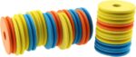 20PCS 70mm Colorful Fishing Line Foam Spools Fishing Line Storage Holder Fishing Winding Boards (Random Color)