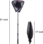 Fishing Landing Net with Telescoping Pole Handle for Salmon, Fly, Kayak, Catfish, Bass, Trout Fishing,Easy Catch & Release, Compact & Foldable for Easy Transportation & Storage - Image 2