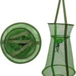Foldable Fish Cage/Fishing Net/Fish Basket/Fish Pocket Shrimp Basket for Bait Crayfish Fish Crab Fish Shrimp,Foldable Fishing Mesh Trap