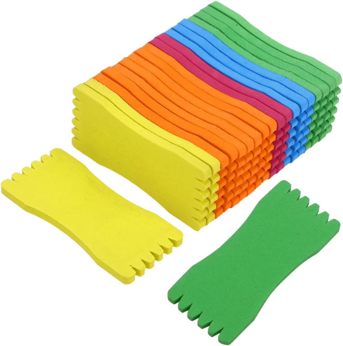 61mrruFbvbL._AC_SL1283_.jpg 20pc Sheet Leader Winders Fishing Line Board Fishing and Rigging Spools Winding Line Organizer Fishing Foam Line Holder Fishing Snelled Hook Holder Sponge To Rotate Goalkeeper - Image 1
