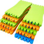 Fishing Leader Line Hook Holder Organizer Foam Board Snelled Fishing Hooks Keeper Leader Wallet Pack of 10