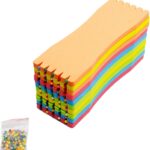 Fishing Leader Line Hook Holder,Fishing Line Foam Board Spool,10pcs Fishing Winding Board with Retaining Pins Accessories