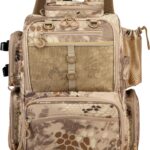 Fishing Tackle Backpack with Rod Holders, Bottle Holder, Storage Bag Store Fishing Gear