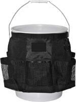 Multi Purpose Car Bucket Wash Tool Organizer Container, Fishing Bucket Storage Bag for 5 Gallon Bucket Hiking Camping Cooking Cleaning Garden Fishing Tools Supplier Bag - Image 2