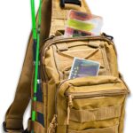 Fishing Backpack - Sling Bag with Rod Holder - Fly Fishing Tackle Bag - Gifts for Men and Women