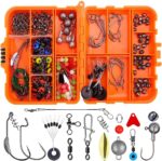 Fishing Lures Set Fish Lure kit for Bass Trout Salmon Freshwater Fish Tackle kit Including Plastic Shrimp Worm Bait Spoon Grasshopper  Jigs Hooks Fishing Gear and Equipment - Image 2