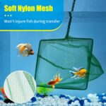 8 Inch Aquarium Fish Net, Wastes Skimming Cleaning Tool with Firm Handle for Fish Tanks Small Ponds - Image 2