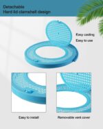 Foldable Portable Fish Tank - Transparent Fish Transport Container, Plastic Aquarium for Fishing, Traveling, Frog Catching Ideal for Catching and Releasing Critters, Perfect Critter Keeper (Small) - Image 2