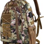 Tactical Backpack, 35L Military Backpack, 3-Day Bug Out Bag for Men Women Camping Hiking Hunting with  System Army Daypack (35L Camo)