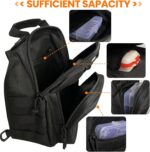 Fishing Backpack with 2 Tackle Boxes Outdoor Fishing Tackle Storage Bag DIY Logos Small Sling Backpack Fly Fishing Sling Pack for Fishing Hiking Hunting and Traveling - Image 2