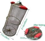Floatable Fishing Net Fish Basket Collapsible Portable Fish Cage Fishing Keep Net for Crayfish, Crab, Fishes, Fishing Accessories Tool - Image 2