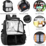 Fishing Tackle Backpack, 45L Storage Waterproof Travel Bag Store Fishing Gear with Insulated Top Pocket - Image 2