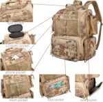 Fishing Tackle Backpack with Rod Holders, Bottle Holder, Storage Bag Store Fishing Gear - Image 2